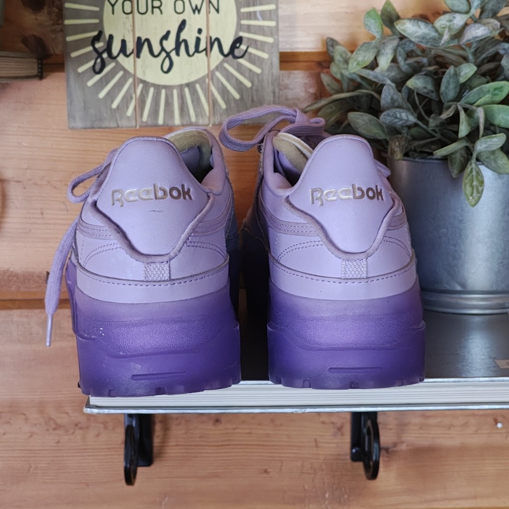 Reebok X Club C Cardi B Limited Edition Purple Shoe Women's Size 10.5 GX5027 UK8 - Picture 3 of 8